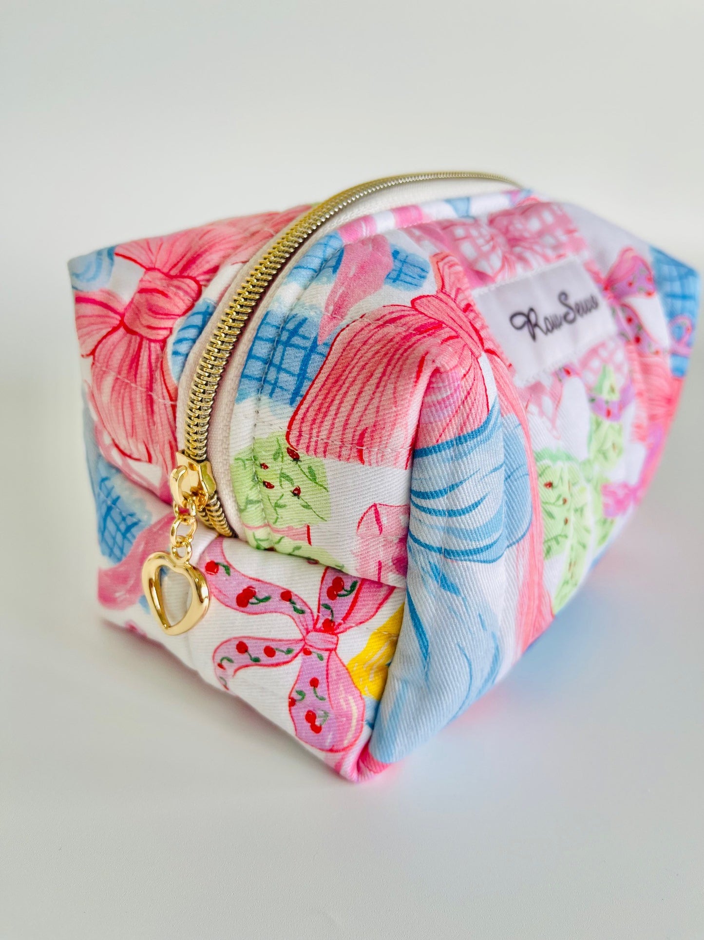 Quilted Makeup Bag - Bow Era