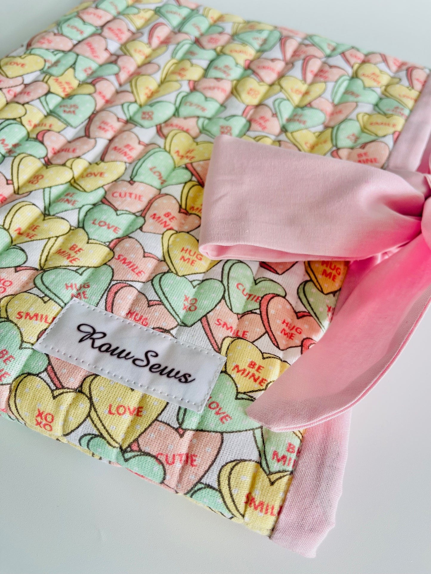 Quilted Book Sleeve - Pastel Crush