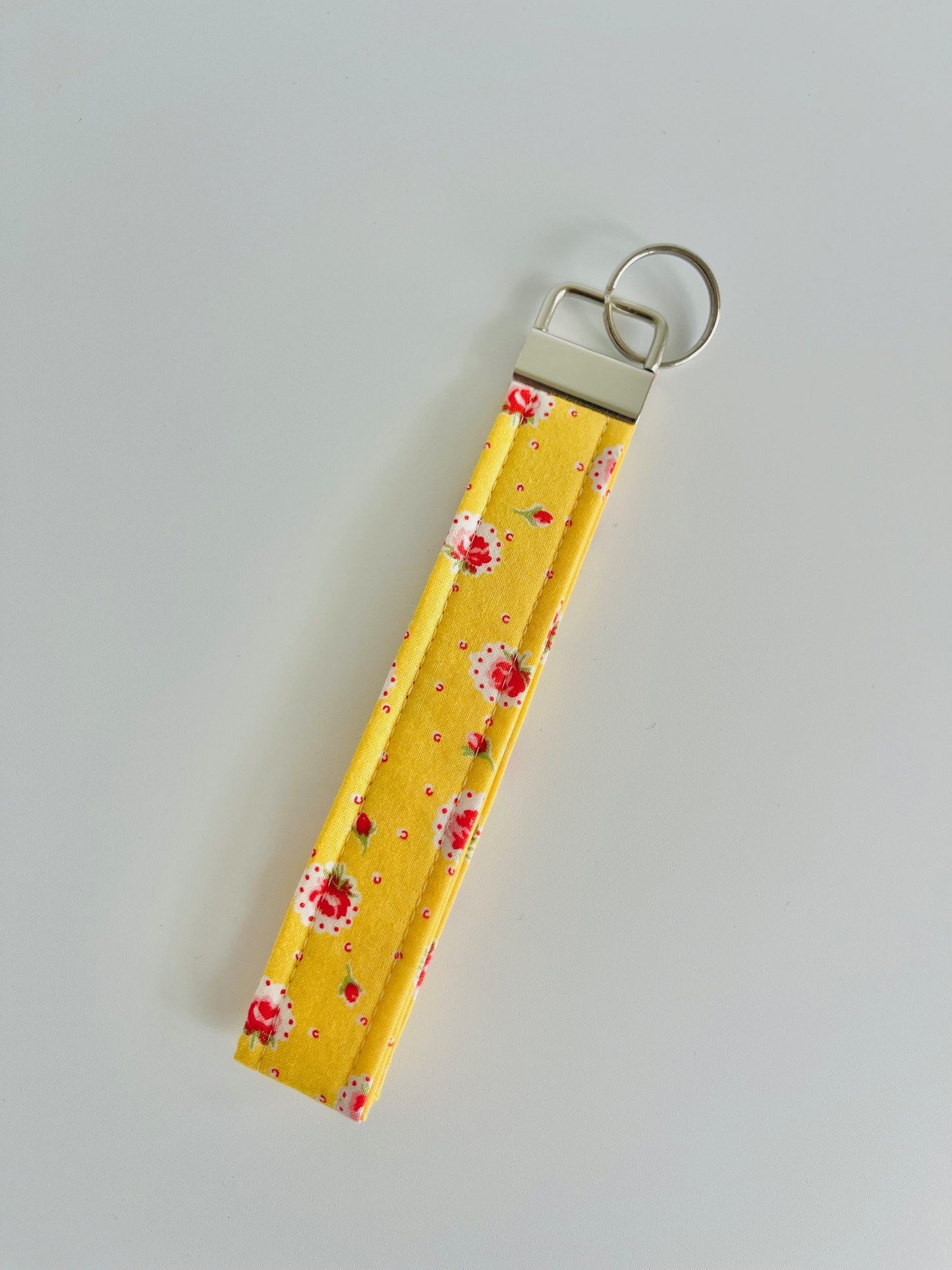 Keyring Wristlet - Lemon Rose