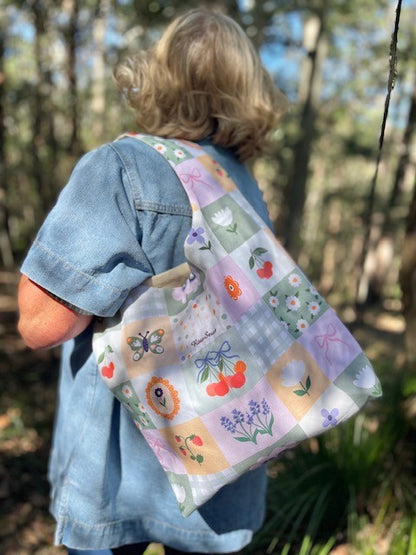Slouch Bag - Cottage Cutie