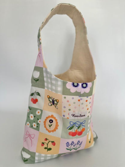 Slouch Bag - Cottage Cutie