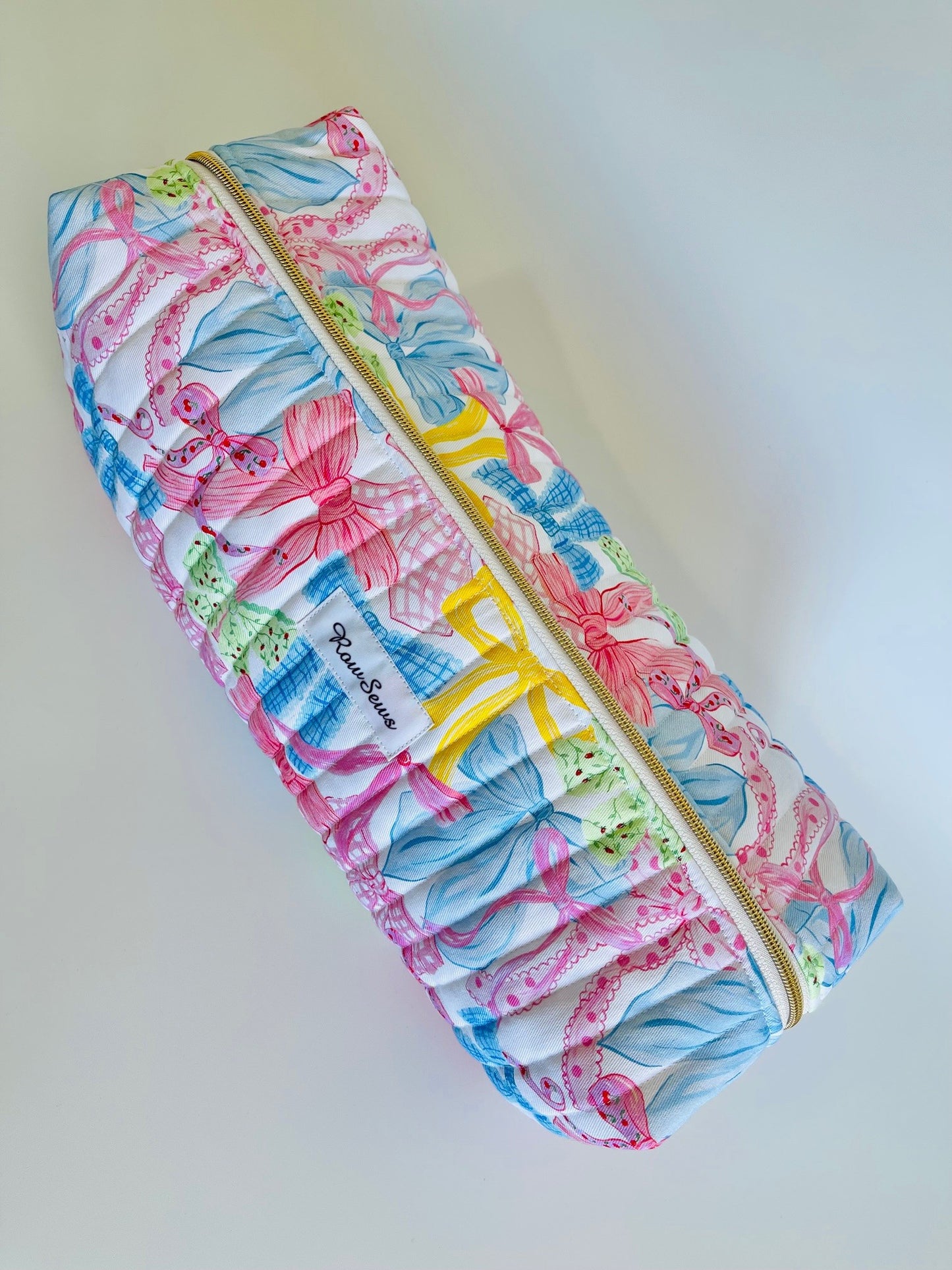 Quilted Travel Pouch - Bow Era