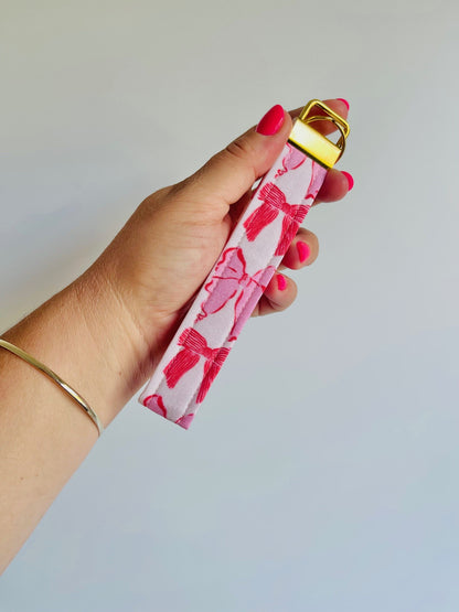Keyring Wristlet - Sweetheart Bow