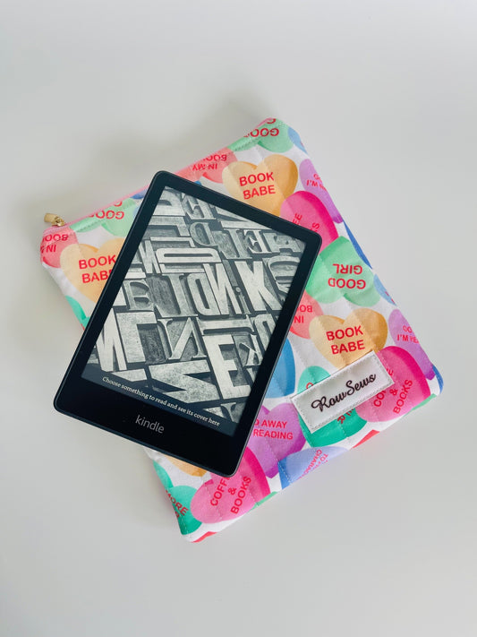 Quilted eReader Sleeve - Bookish Candies