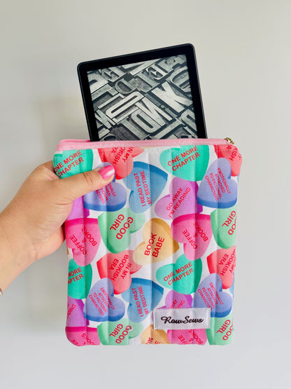 Quilted eReader Sleeve - Bookish Candies