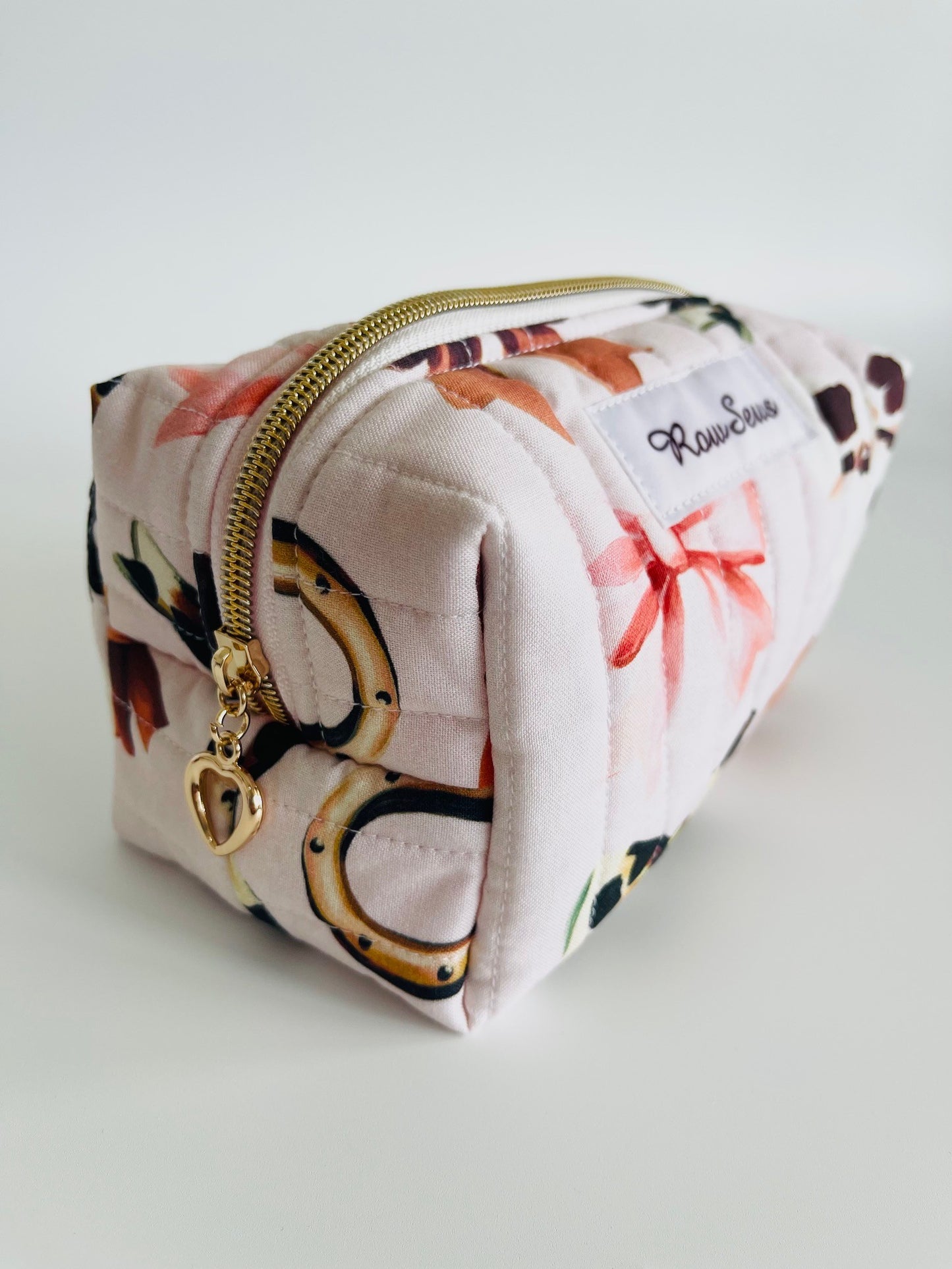 Quilted Makeup Bag - Cowgirl Cutie
