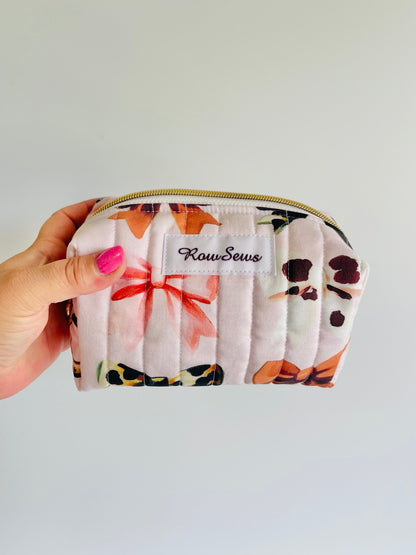 Quilted Makeup Bag - Cowgirl Cutie