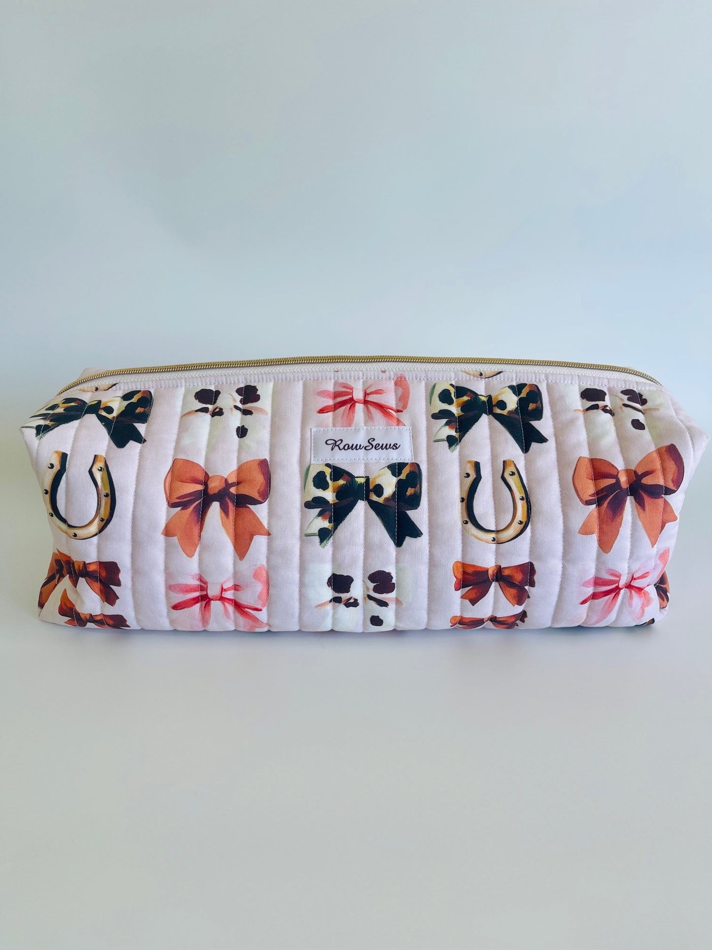 Quilted Travel Pouch - Cowgirl Cutie