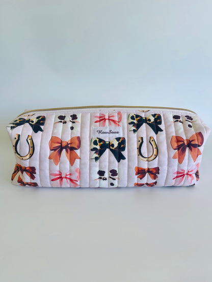 Quilted Travel Pouch - Cowgirl Cutie