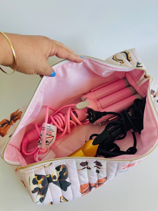 Quilted Travel Pouch - Cowgirl Cutie