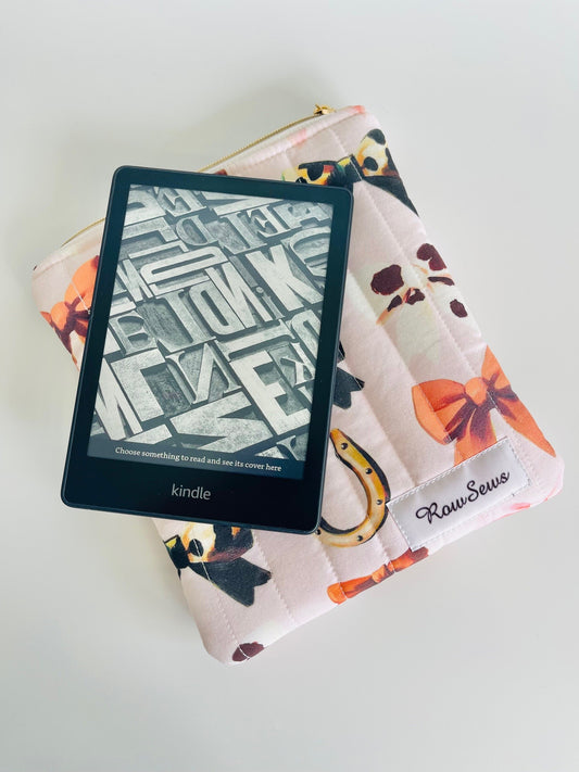 Quilted eReader Sleeve - Cowgirl Cutie