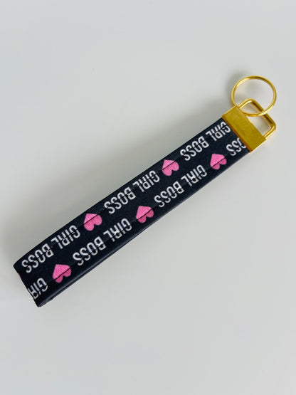 Keyring Wristlet - Girl Boss