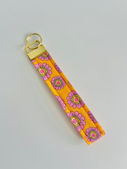 Keyring Wristlet - Orange Blossom