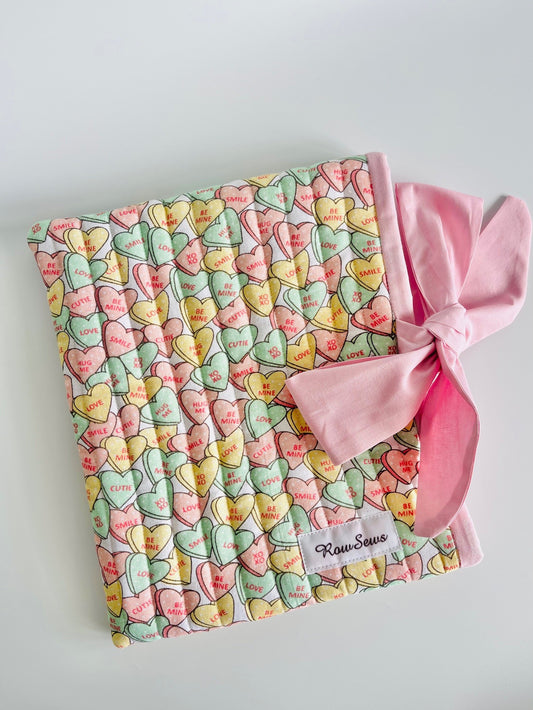 Quilted Book Sleeve - Pastel Crush