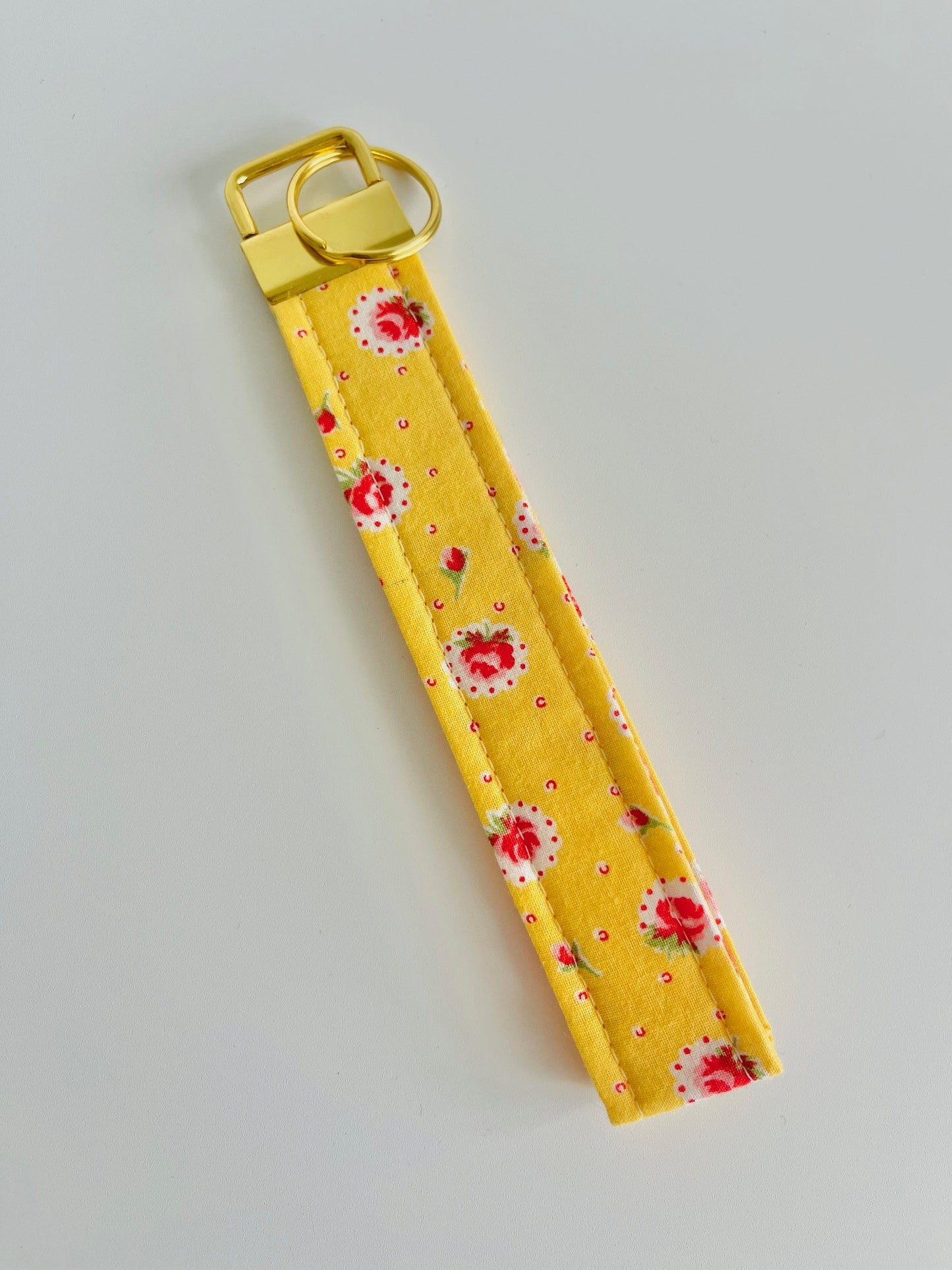 Keyring Wristlet - Lemon Rose