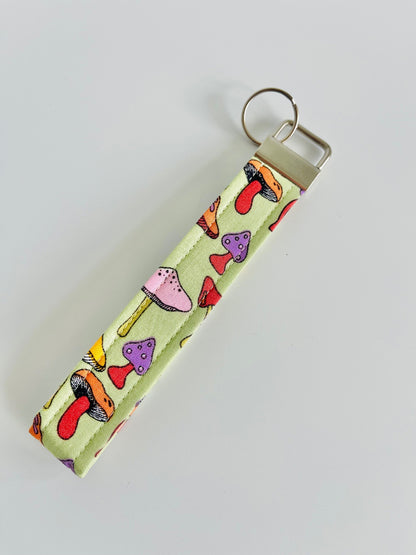 Keyring Wristlet - Minty Shroom