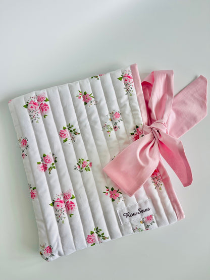 Quilted Book Sleeve - Floral Garden