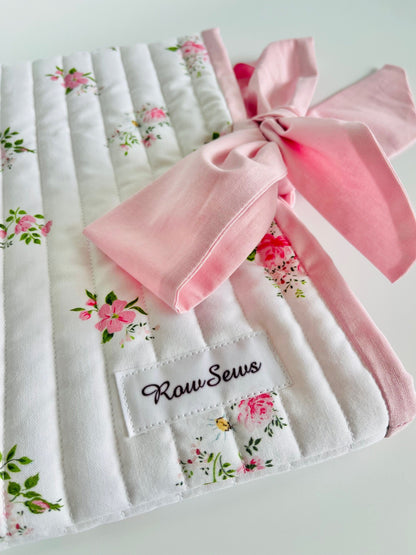 Quilted Book Sleeve - Floral Garden