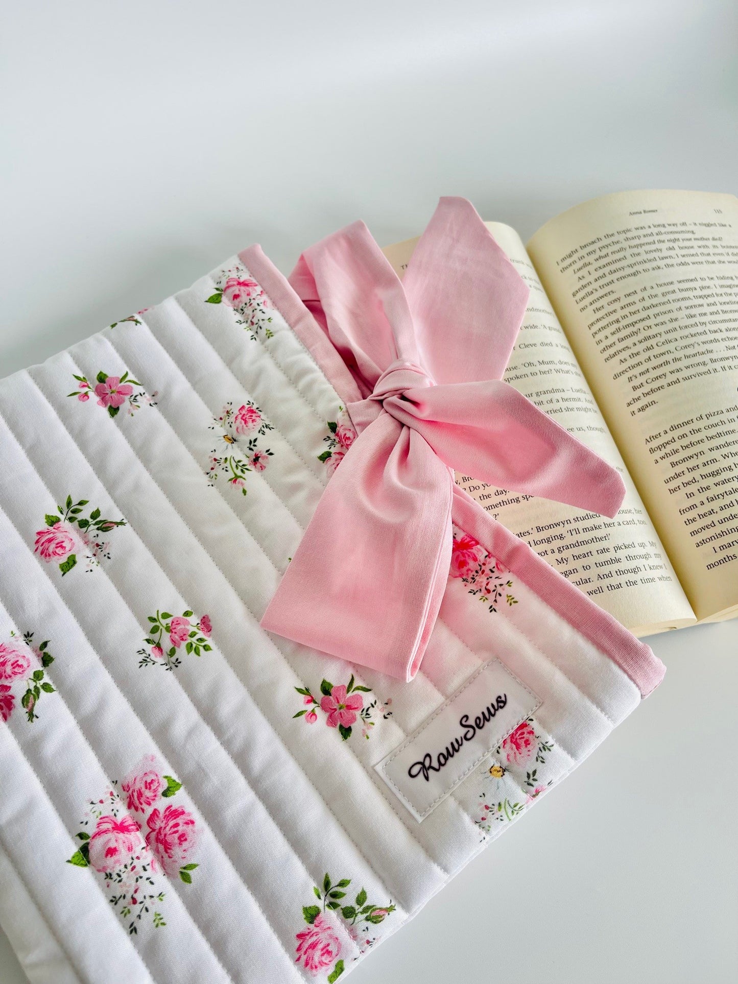 Quilted Book Sleeve - Floral Garden