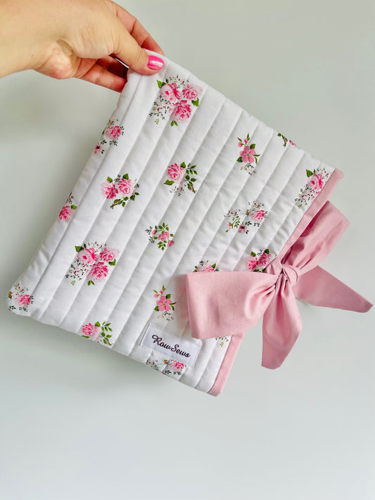 Quilted Book Sleeve - Floral Garden